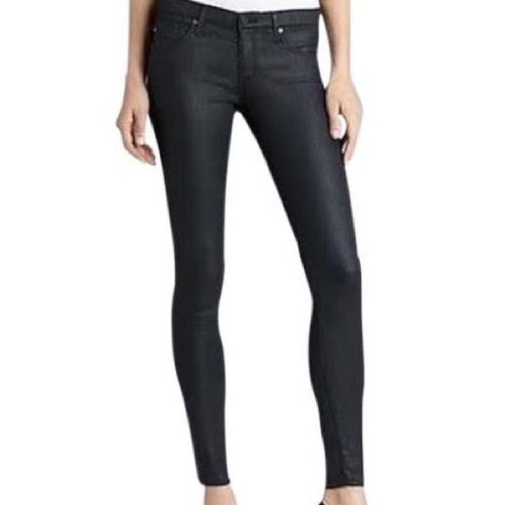 "The Absolute" Black Coated Jeans
